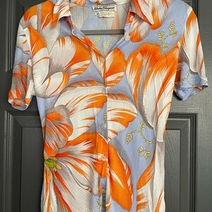Salvatore Ferragamo Floral Blouse